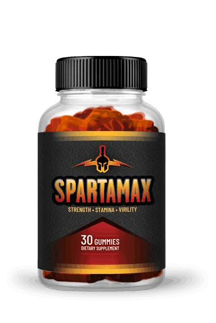 SpartaMax dietary supplement bottle with 30 gummies
